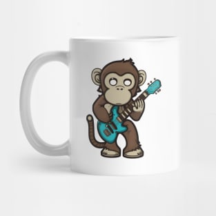 Monkey Playing Guitar Mug